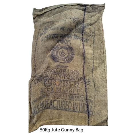 Brown Plain 50Kg Jute Gunny Bag For Packaging Size 25x48 Inch At Rs