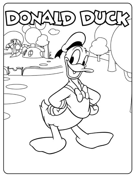 Dessin Donald Duck Dessins Anim S Colorier Coloriages