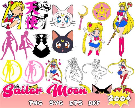 200 Sailor Moon Svg Bundle Sailor Moon Svg Sailor Moon Cli Inspire Uplift