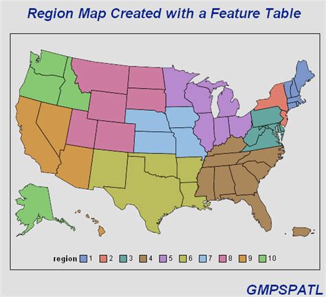 Proc Gmap Creating A Map Using The Feature Table