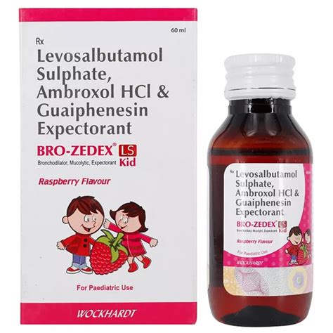 Levosalbutamol Sulphate Ambroxol Hci Guainaphensin Expectorant Syrup