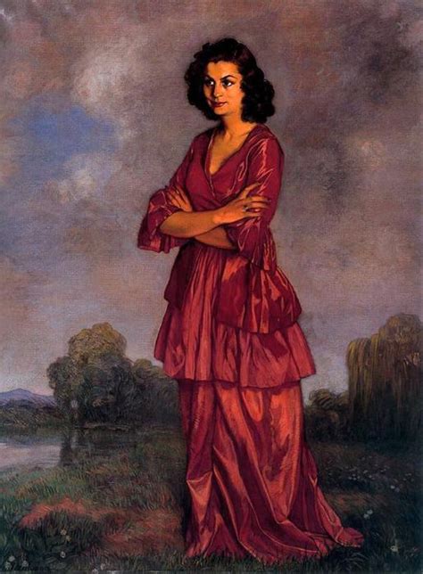 Portrait Of Do A Carmen Arconada By Ignacio Zuloaga Y Zabaleta Museum