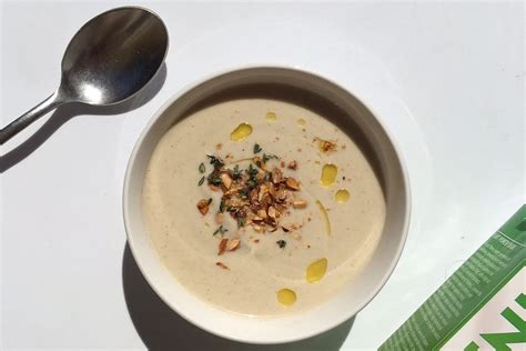 Recipe Roasted Cauliflower And Almond Soup Healthy Recipes