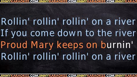 Elvis Presley Proud Mary Karaoke Version Youtube