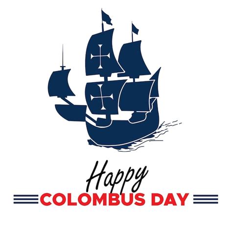 Premium Vector Happy Columbus Day Holiday Vector Design