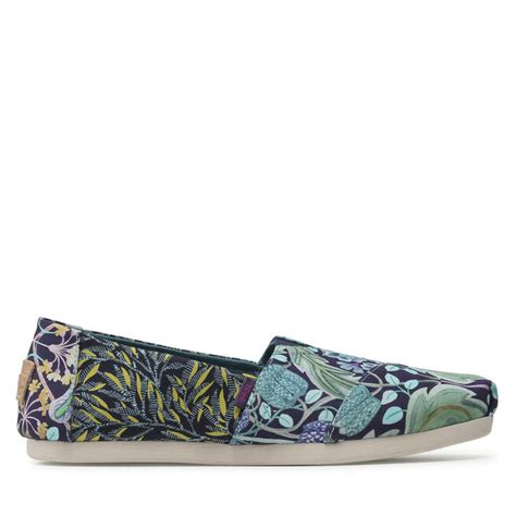 Halbschuhe Toms Alpargata 10016228 Torquoise Multi Elmhouse Liberty