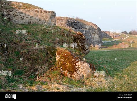 Fort Douamont Outside Battlefield Of Verdun March 2015 Stock Photo