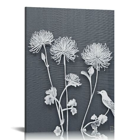 Onetech Boho Canvas Wall Art Stylish Neutral Botanical Prints For Home