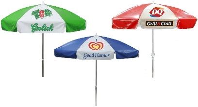 Custom Patio Umbrellas Logo Print Market Cafe Cart Advertising ...