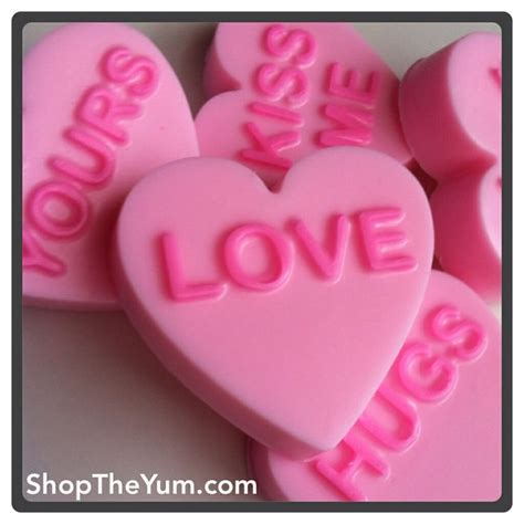 Valentine Heart Soaps Enjoy Some Conversation Hearts Without The Added