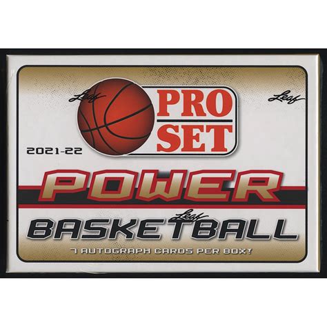 2021 22 Leaf Pro Set Power Basketball Hobby Box Pristine Auction