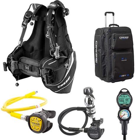 Cressi Travelight Scuba Dive Package Bcd Ac2 Compact Regulator