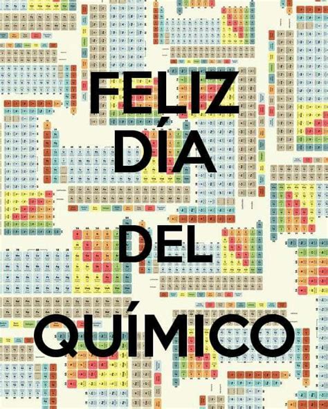 Felicidades Hoy Y Siempre Dia Del Quimico Feliz Dia Del Quimico