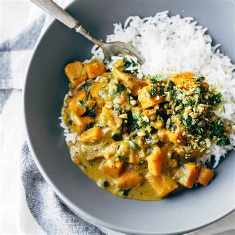 Creamy Thai Sweet Potato Curry Recipe Pinch Of Yum