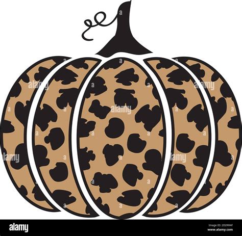 Leopard Print Pumpkin Stencil