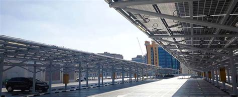 Solar Panel Car Parking Shades In Uae Solar Carport Dubai