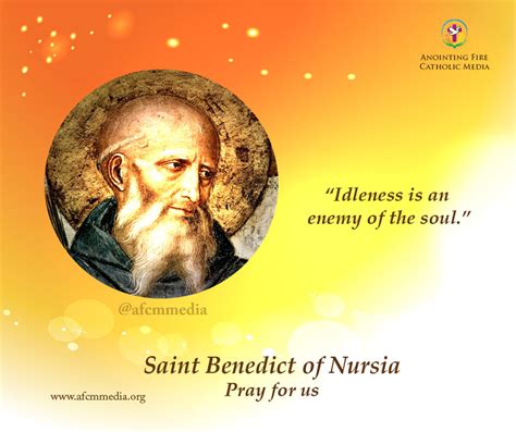 Catholic Saints Feast Of Saint Benedict Of Nursia