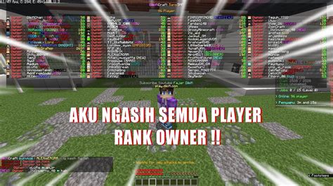 Aku Ngasih Rank Owner Ke Semua Player Di Serverku Youtube