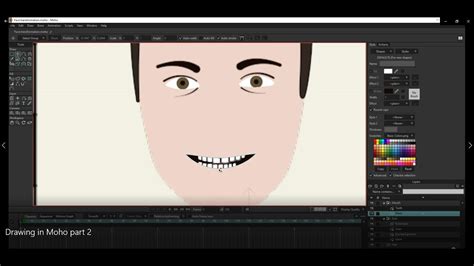 Moho Tutorial Drawing In Moho Part 2 Facial Features And Masking