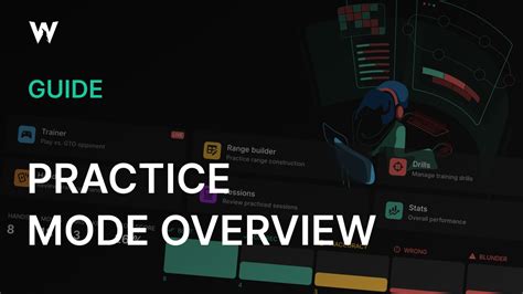 Practice Mode Overview GTO Wizard Help