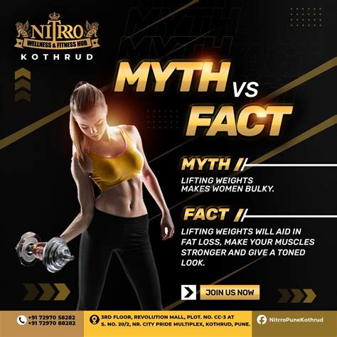 Myth Vs Fact Social Media Gym Banner Gym Banner Gym Advertising Sport Poster Design