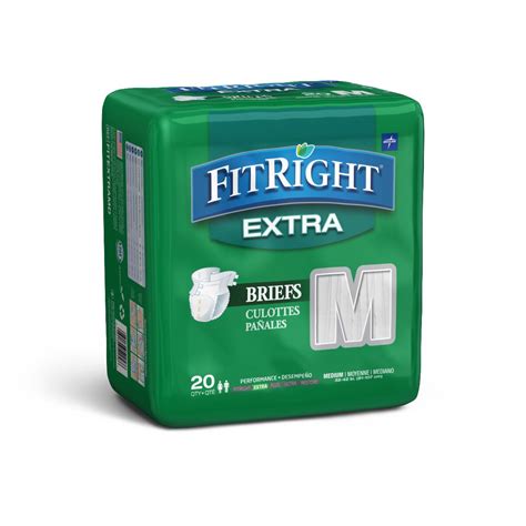 Fitright Extra Incontinence Briefs 32″ 42″ Case Of 80 Homesupply