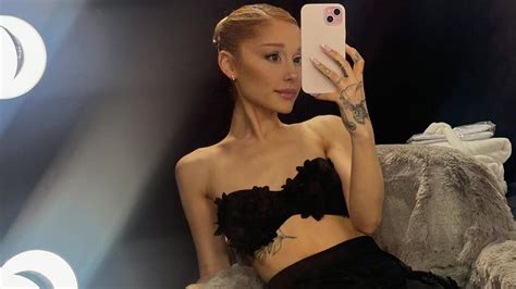 Ariana Grande Flashes Her Tummy In A Bra Top After Controversy Over Her