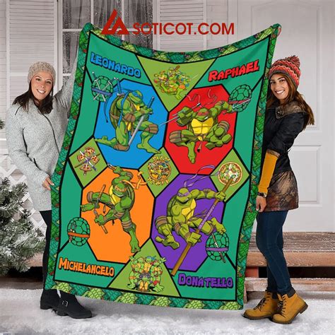 Teenage Mutant Ninja Turtles Fleece Blanket Quilt Soticot