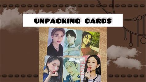 unpacking kpop cards / распаковка кпоп карт - YouTube