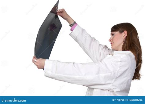 Female Radiologist Stock Image Image Of Bones Monitor 17787661