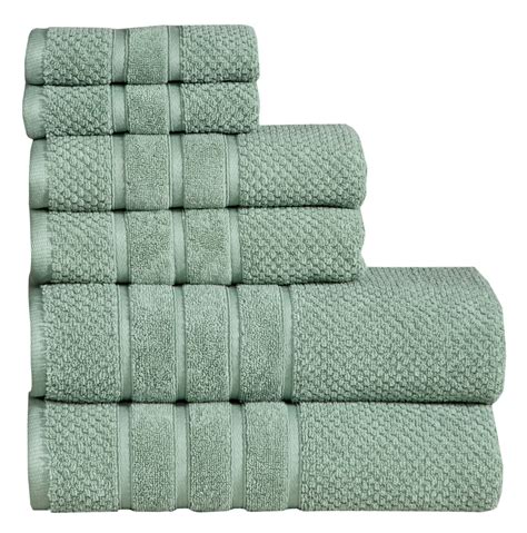 Luxury 100 Cotton 6 Piece Towel Set 650 Gsm Hotel Collection Super