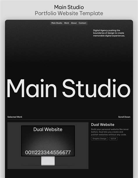 Main Studio Portfolio Html5 Responsive Website Template