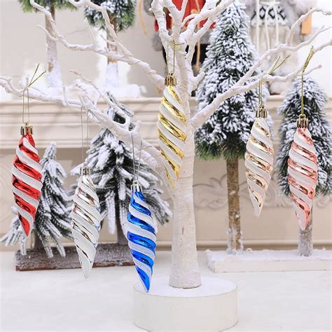 6PCS Christmas Icicle Ornaments Christmas Tree Ornaments Christmas ...