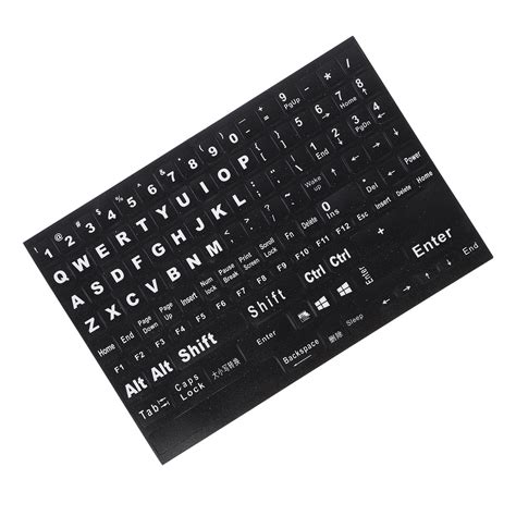 2 Sheets Replacement Keyboard Sticker Keyboard English Letter Decal