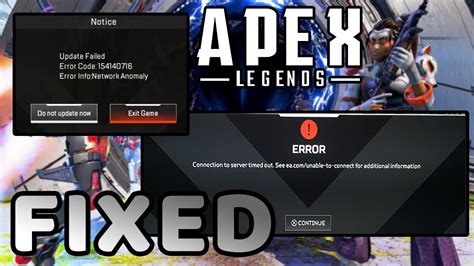 Apex Legends How To Fix Connection Failed Server Fix Youtube