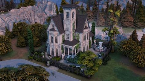 Vampires haunted home - The Sims 4 Speed build | Sims 4 houses, Vampire ...