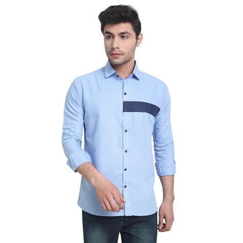 Collar Neck Casual Wear Men Poly Cotton Shirt At Rs 380 In Surat Id