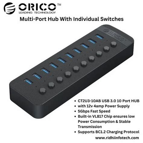 Orico Port Usb Multi Port Hub With Individual Switches At Rs