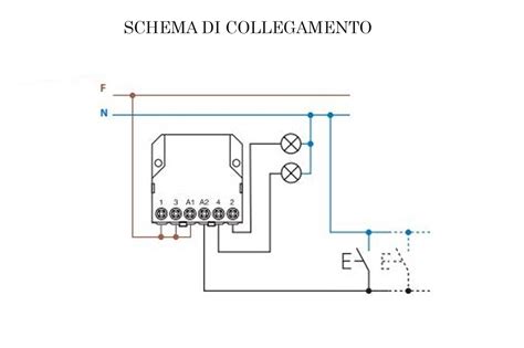 Rele Commutatore Ad Impulsi Passo Passo 4 Fili Doppia Accensione 230V