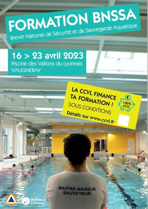 Formation Bnssa Par Le Ccvl Section Natation And Plongeon De L