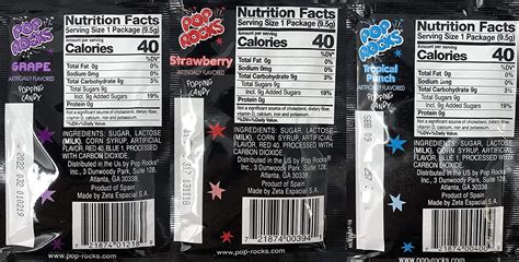 Pop Rocks Crackling Candy Variety Pack Of 72 Classic Popping Candy
