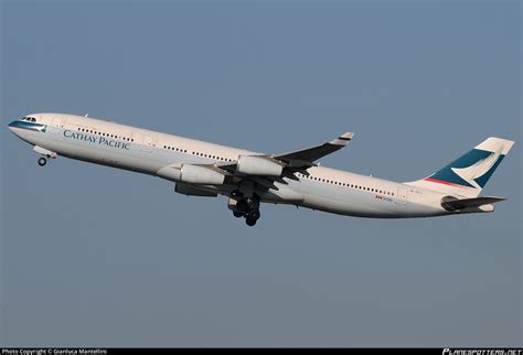 B HXJ Cathay Pacific Airbus A340 313 Photo By Gianluca Mantellini ID