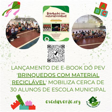 Lan Amento De E Book Do Pev Brinquedos Material Recicl Vel