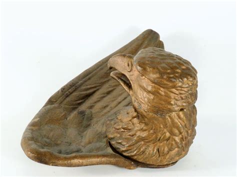 Figural Inkstand Antique Bradley Hubbard Eagle Inkwell Original Ink