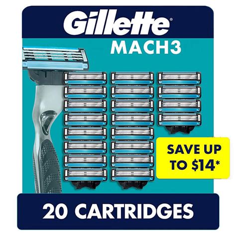 Gillette Mach3 Mens Razor Blade Refills 20 Ct My Kosher Cart