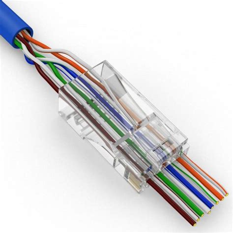 CONECTOR PARA CABO DE REDE EZ RJ45 VAZADO CAT5E EZ CRIMP PACOTE