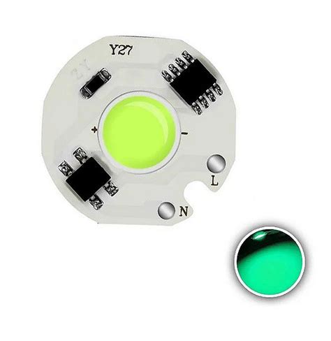 Modulo Led Cob W Verde Ciano Mm V V K Dualshop