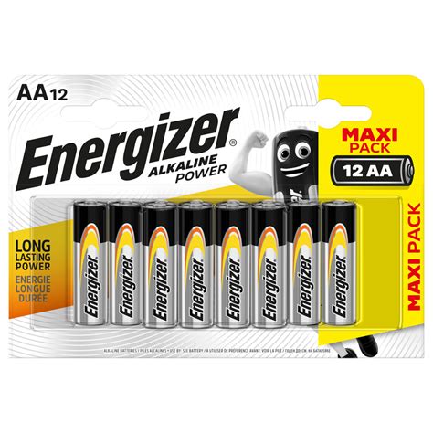 Pila Alkaline Power Energizer 12 Unidades Aa Lr06 Ahorramas