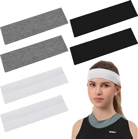 Provone Sports Headbands For Men And Women 6 Pcs Workout Sweat Hair