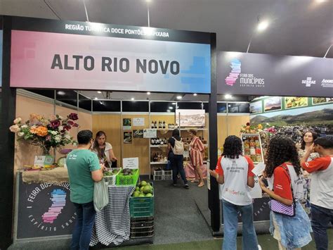 Feira Dos Munic Pios Alto Rio Novo Marca Presen A Prefeitura